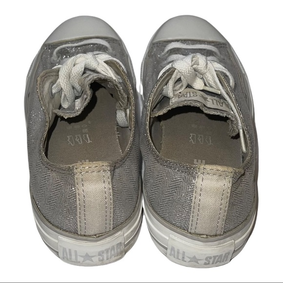 Converse Chuck Taylor All Star Lo Glitter Sneakers Size 8 - Picture 4 of 7